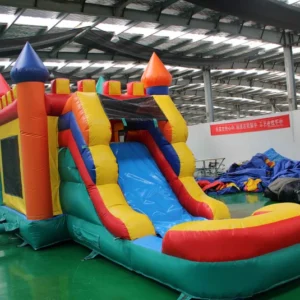 Wet or Dry Castle Bounce House With Slide